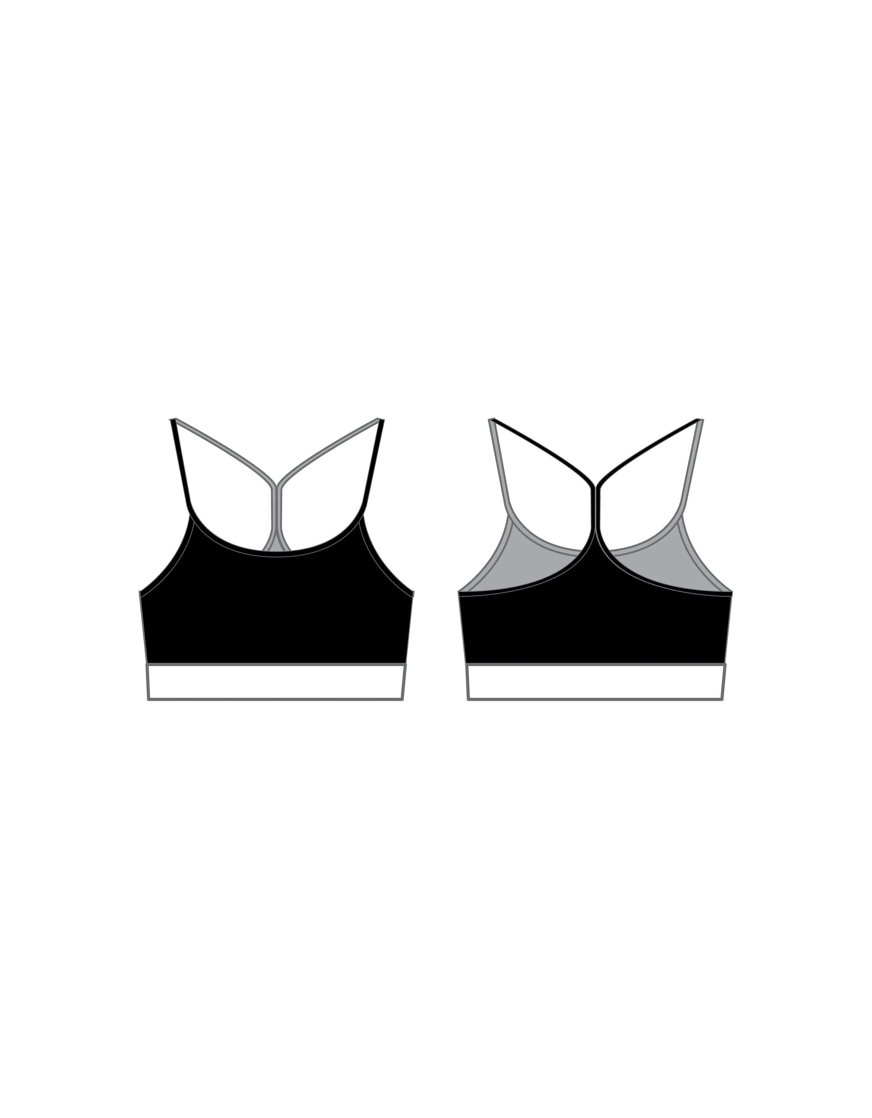 Ombre Popcolour Racer Strap Crop